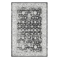 Cozy Rugs - Gray Distressed Vintage Rug - Area Rugs
