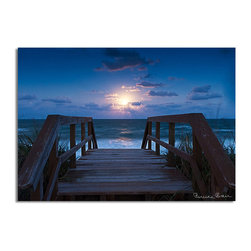 Ready2HangArt - Ready2hangart Bruce Bain 'Blue Sunrise' Canvas Wall Art - Prints And Posters