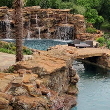 bridge on the pool