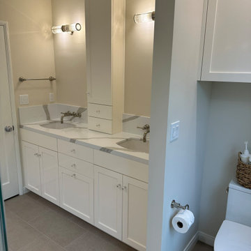 Modern Bathroom Remodel With Stand Alone Tub