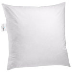 ComfyDown - ComfyDown 95% Feather 5% Down Square Decorative Pillow Insert, 24"x24" - MATERIAL: Filled with 95% feather, 5% down, Medium Density, and has a Top Quality, 233 thread count fabric cover, made of 100% Cotton, with downproof stitching for exceptional softness, and long lasting comfort.