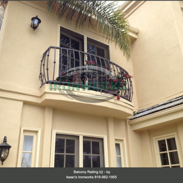 Balcony Railings (Juliet Balcony) Custom Made by Isaac's Ironworks
