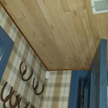 New Planks Grained to March Old Ceiling - After