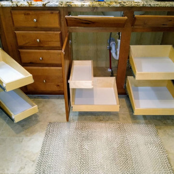 Pull outs shelves help in every area of their home