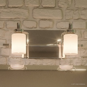 Luxury Modern Chrome Bathroom Vanity Light, UQL2401, Napa Collection