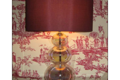 Burgundy Bubble lamp