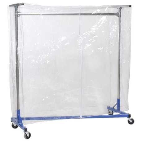 Cover - Clear Vinyl w/ Zipper - 60"H - 64"L - for 5ft Z-Rack Clear, 60"h - 64"l