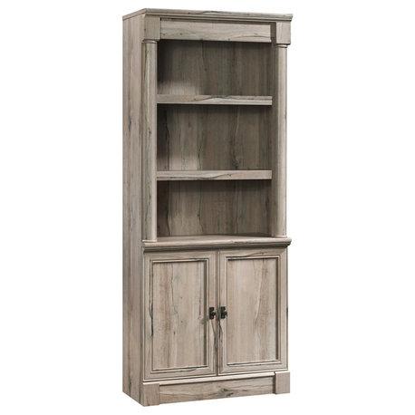 Sauder Palladia Engineered Wood 3-Shelf Bookcase in Split Oak