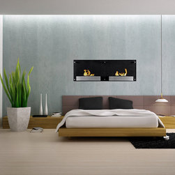 Moda Flame Faro Wall Mounted Ethanol Fireplace - Indoor Fireplaces