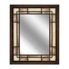 Arts and Crafts Mission style Mirror with shelf. Arts and Crafts Mission style Mirror with shelf.