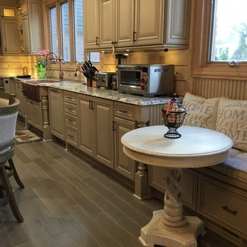 Decora Kitchen Remodel - Avignon Maple Irish Crème and Cherry Arlington Espresso