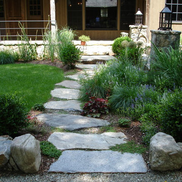 New stone terrace