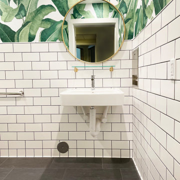 Banana Leaf Powder Room