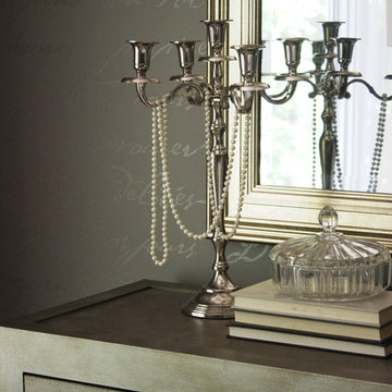 Transitional Glam Bedroom