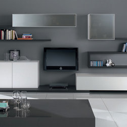 Spar Exential Wall Unit SP-Composition Y28 - $6,685.00 - Entertainment Centers And Tv Stands