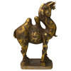 Handmade Chinese Metal Golden Rustic Camel Figure Hvs109