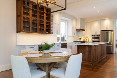 Dining room - transitional dining room idea in Seattle