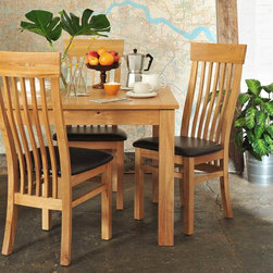 Light Oak 130-160cm Ext. Table and 4 Shaker Chairs - Products