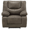 ACME Harumi Recliner, Power Motion, Gray Leather-Aire