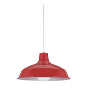 One Light Pendant, Red