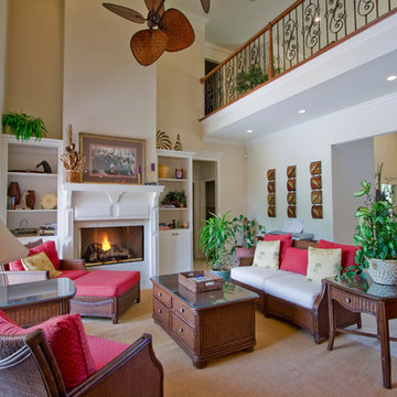 Custom Living Room in Hurricane Lake Estates by D&D Homes