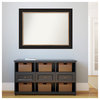 Vogue Black Non-Beveled Wall Mirror 44.5x33.5 in.