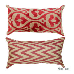 Velvet Ikat Pillow Covers (2) - Decorative Pillows