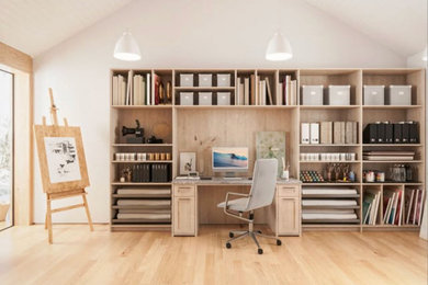 Example of a trendy home office design