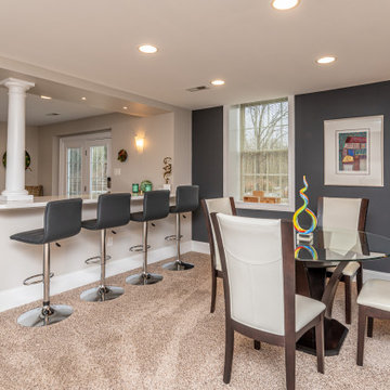 Luxury Finished Basement Remodel | Buckingham, PA