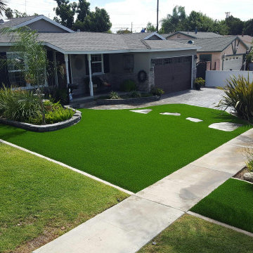 Front yards with Artificial Turf