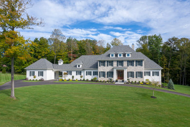Contemporary exterior home idea in Cincinnati
