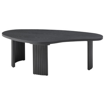 Whiteline Modern Living Pam Large Coffee Table, Black