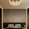 Creative Simple Star LED Ceiling Light for Kids Room, Black, Warm and White