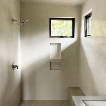 Tadelakt shower