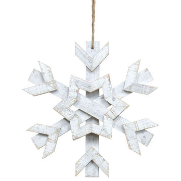Wooden Jumbo Snowflake, 20"