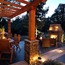 Lighted Outdoor patio
