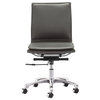 Lider Plus Armless Office Chair, Gray
