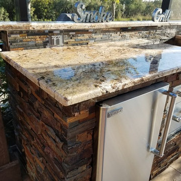 Stone Outdoor Kitchen Wesley Chapel