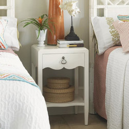 Ivory Key Water Street Bedside Table With Single Drawer - Products