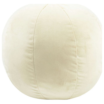 TOV Furniture Boba 9" Cream Velvet Pillow