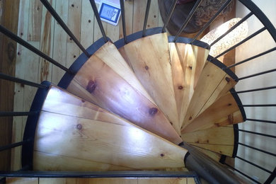 Photo of an industrial staircase in Sacramento.