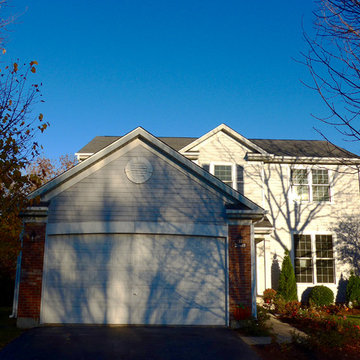 Pearl Gray Hardie SIding in Lake Bluff, IL