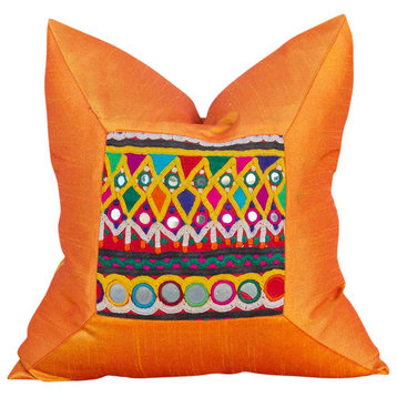 Misha Indian Silk Decorative Pillow