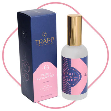 Trapp Home Fragrance Mist, 3.4 oz., No.63 Peony Rosewater