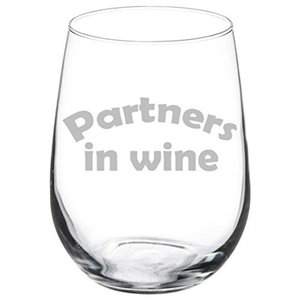 Wine Glass Goblet I'm Only Talking To My Dog Today Funny 17 oz Stemless