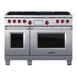 Wolf 48" Pro-style Dual-fuel Range: Classic Stainless | DF486C - Gas Ranges And Electric Ranges