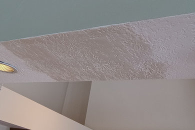 CUSTOM DRYWALL REPAIR AND CUSTOM TEXTURE MATCHING AT SOFFIT CEILING - AFTER