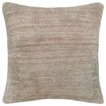 Bareens Designer Rugs - Contemporary Chong Vintage Distressed Handmade Rug Pillow - Embellish your home with this timeless casual chic handmade throw pillow made with antique vintage distressed wool rug. A modern look on the timeless antique distressed pattern this elegant pillow provides texture and dimension. A mesmerizing addition to any decor, this beautiful, elegant pillow features beautiful colors with unique design made by skilled artisans. An intricate design and exquisite coloration make this handmade pillow a standout piece in any decor.