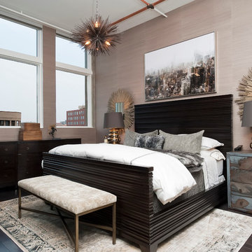 Titanium Lofts Residence Master Bedroom & Bathroom.