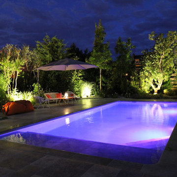 Piscine Paysagée - Éclairage d'ambiance